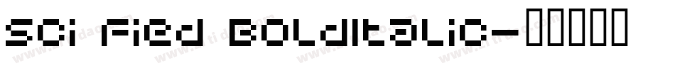 Sci Fied BoldItalic字体转换
